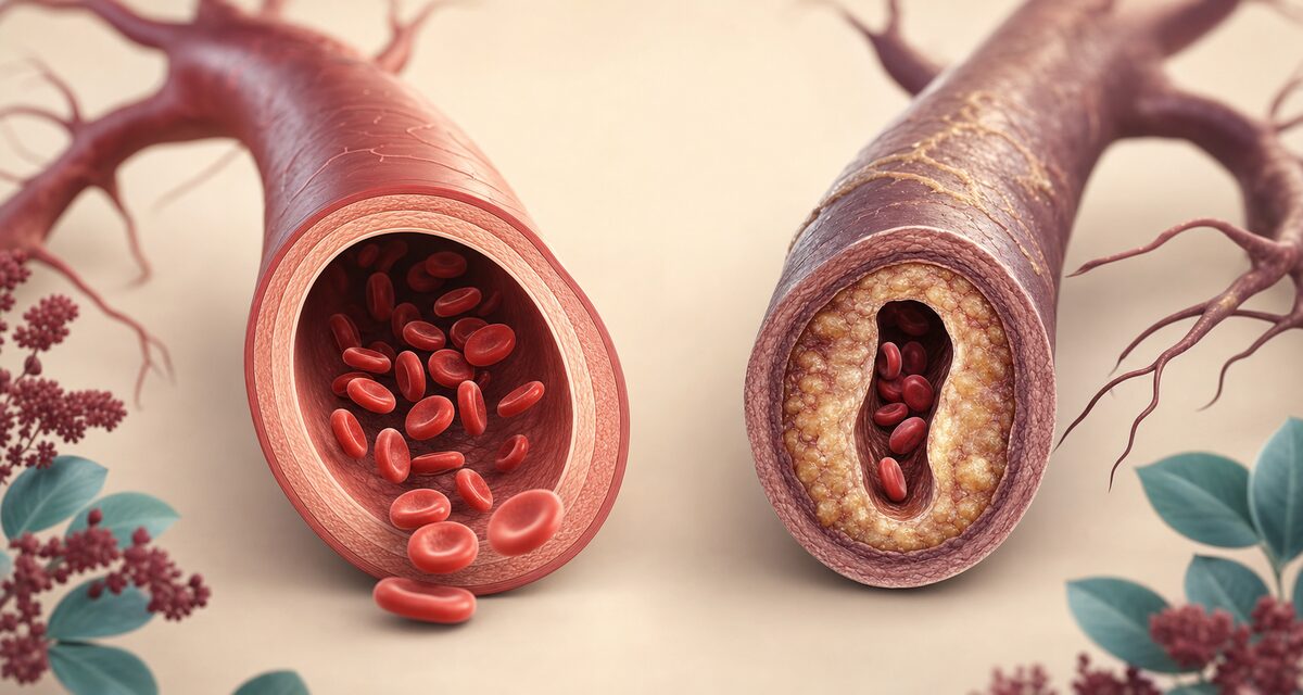 Healthy vs narrowed artery